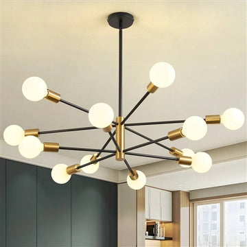 12-Light Dimmable Sputnik Chandelier