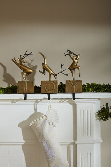 3 Pieces Set Jumping For Joy Stocking Holder